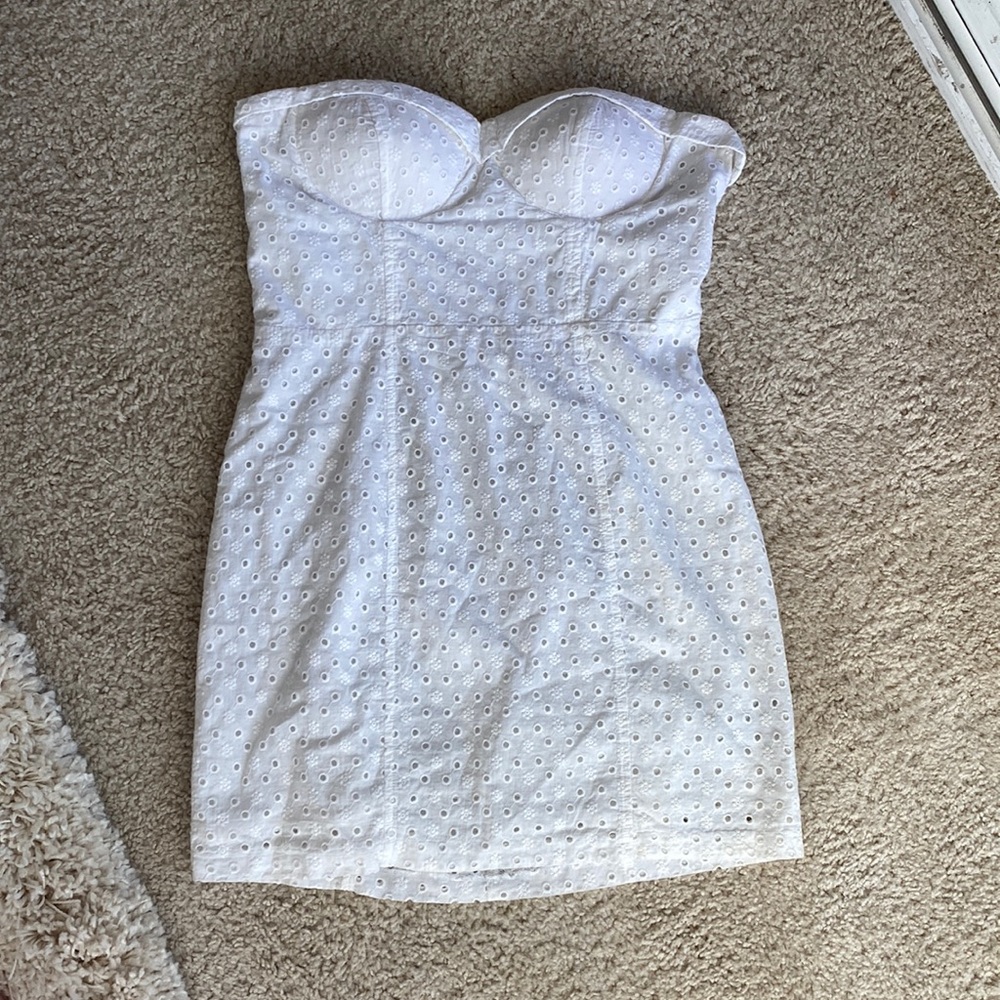 Forever 21 White Linen Mini Dress